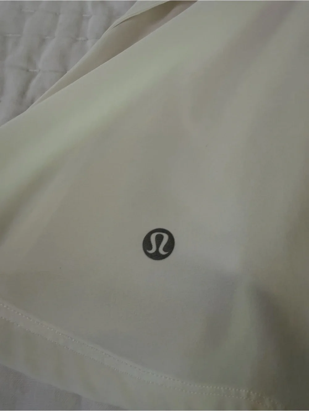 White Lululemon Play off the Pleats tennis skirt